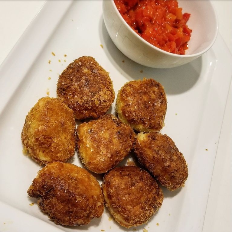 Baccala Croquettes with Spicy Mayo