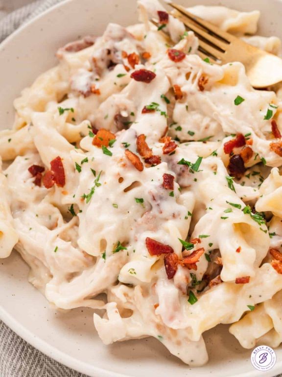 Bacon Ranch Rotisserie Chicken Pasta