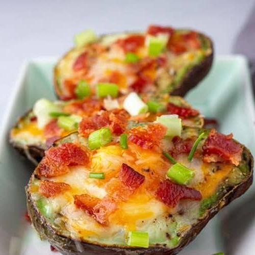 Bacon and Cheese Stuffed Avocado