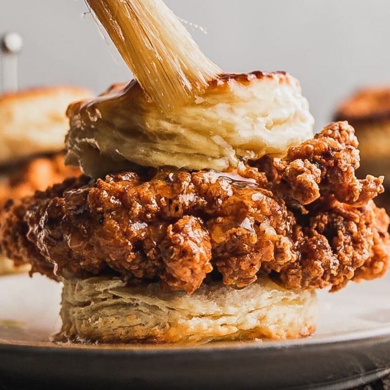 Bacon-Wrapped Chicken and Honey Butter Biscuits