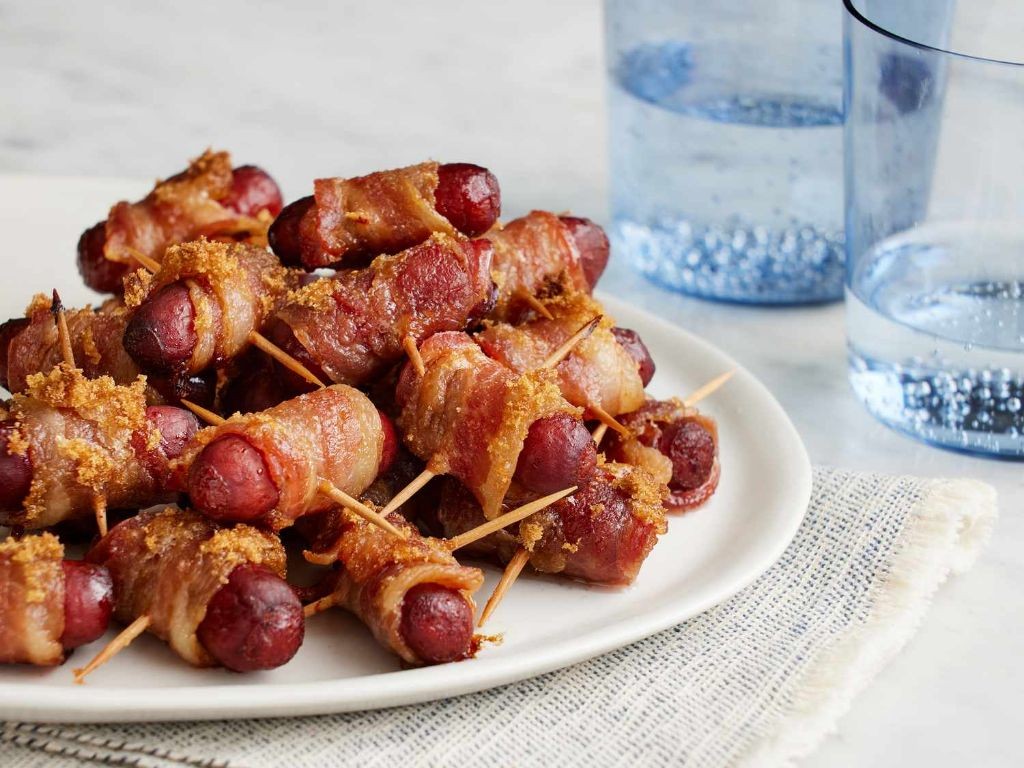 Bacon-Wrapped Cocktail Sausages