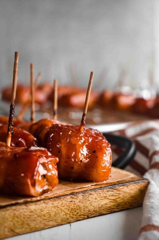 Bacon-Wrapped Pork Bites with Brown Sugar