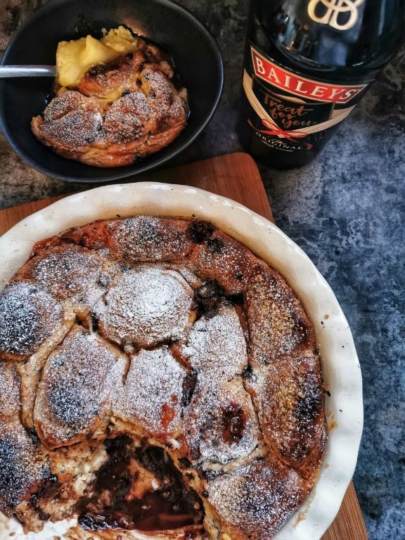 Baileys Chocolate Bread Pudding