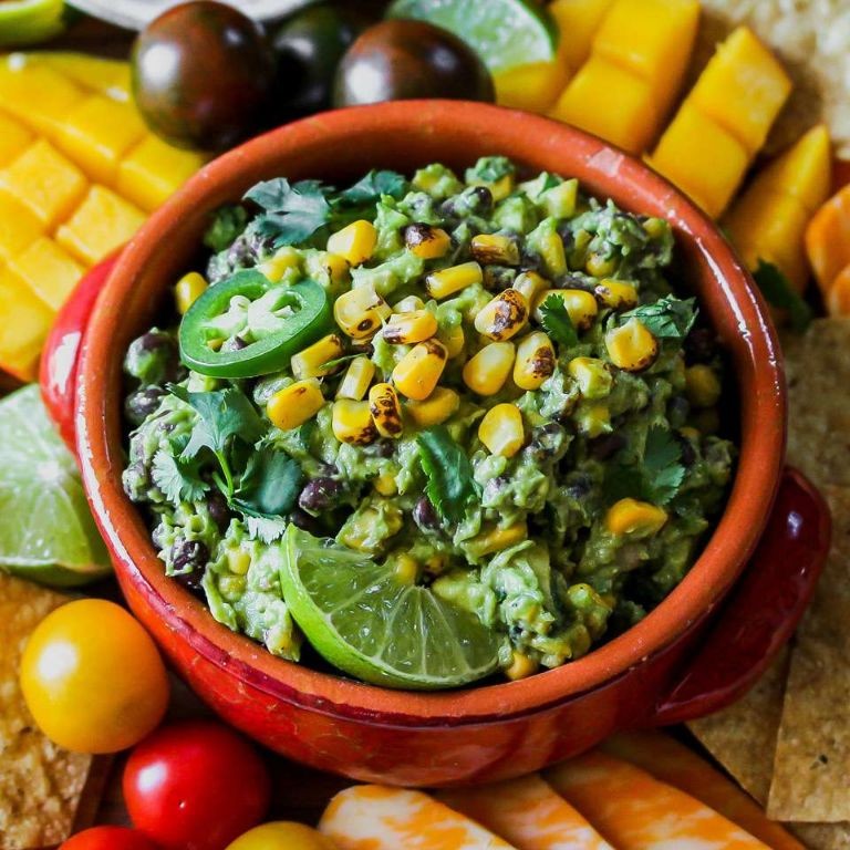 Baked Avocado and Black Bean Dip