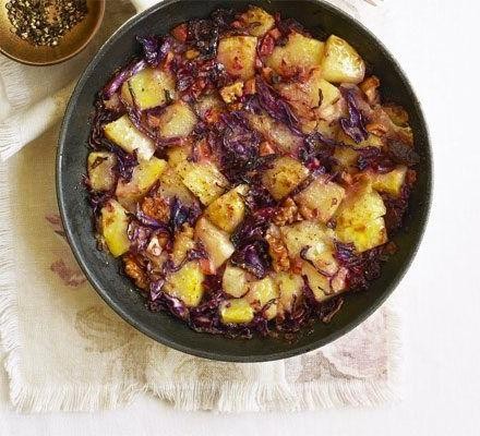 Baked Cabbage and Potato Hash