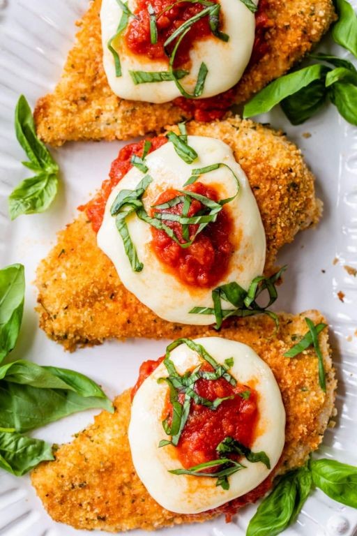 Baked Chicken and Ham Parmesan