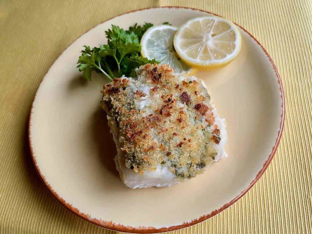 Baked Cod with Lemon and Herb Butter