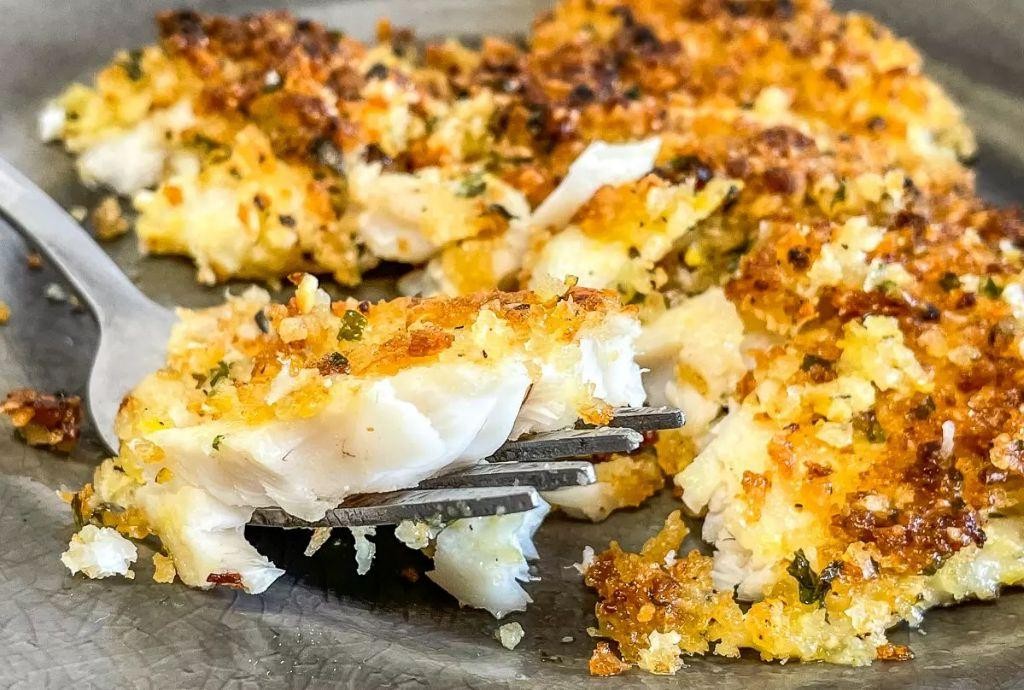 Baked Crappie with Garlic and Herbs