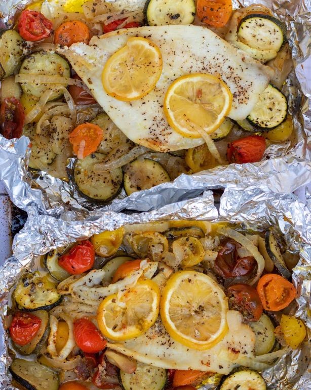 Baked Haddock and Vegetable Packets