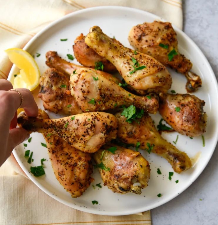 Baked Lemon Pepper Chicken Drumsticks