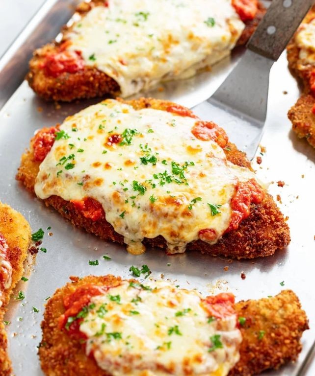 Baked Mozzarella Chicken Parmesan