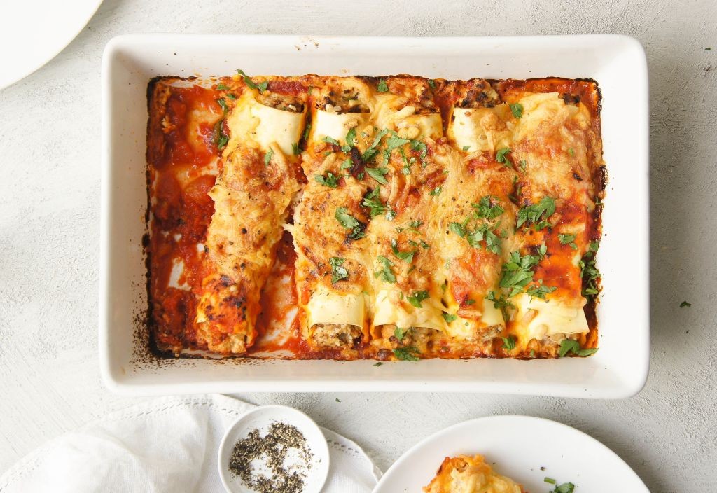 Baked Ricotta and Chicken Cannelloni