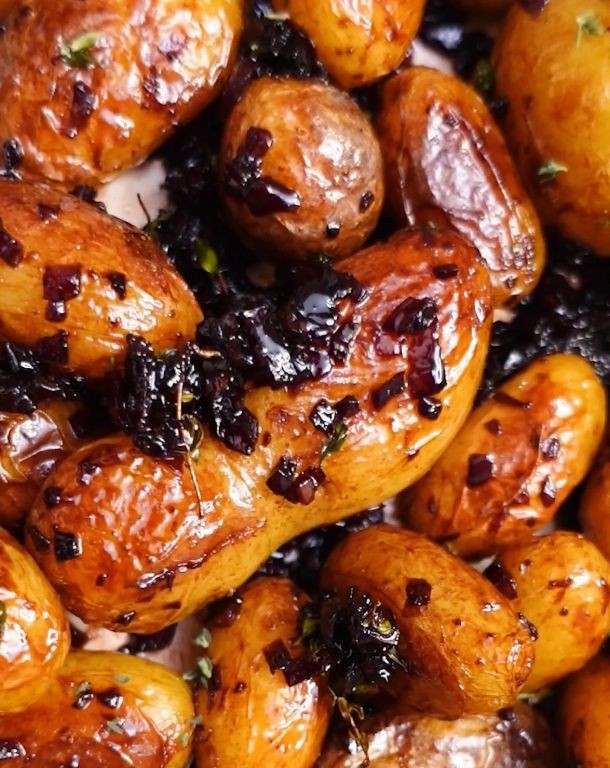 Balsamic Glazed Baby Potatoes