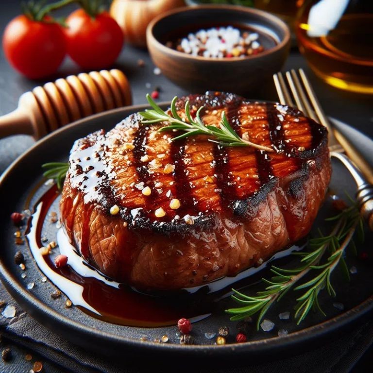 Balsamic Glazed Round Steak