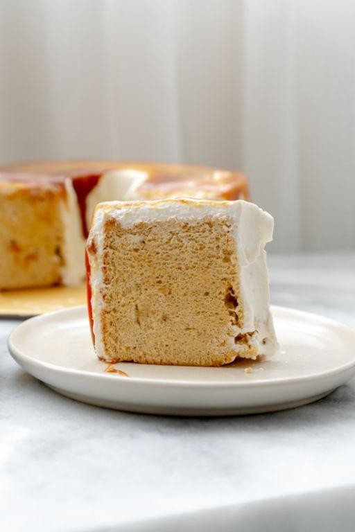 Banana Caramel Chiffon Cake