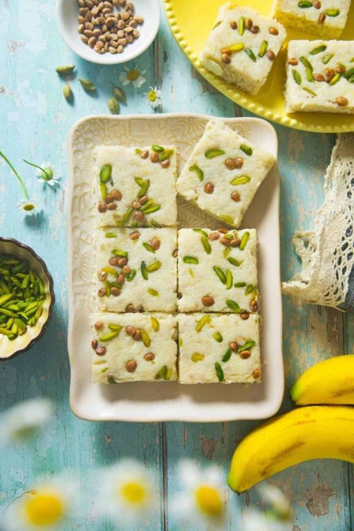 Banana Halva with Toasted Coconut