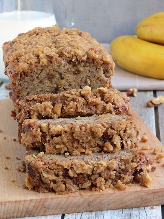 Banana Nut Bread with a Crunchy Top