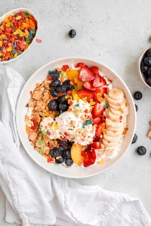 Banana Split Parfait with Greek Yogurt
