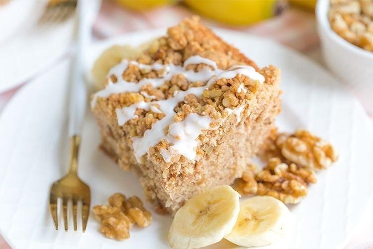 Banana Walnut Crumb Cake