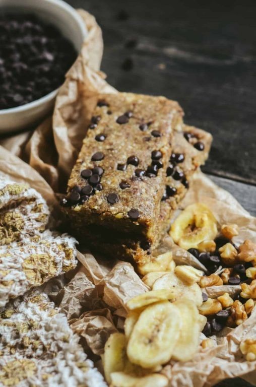Banana Walnut Protein Energy Bars
