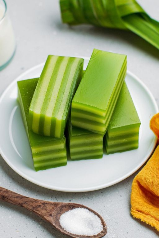 Banh Da Lon (Vietnamese Steamed Layer Cake)