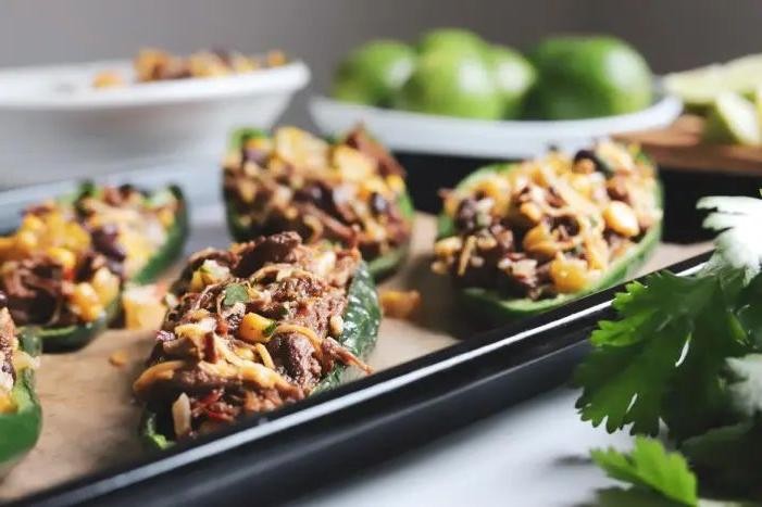 Barbacoa-Stuffed Peppers