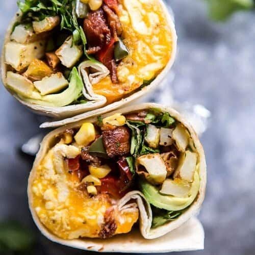 Barley Breakfast Burrito with Avocado