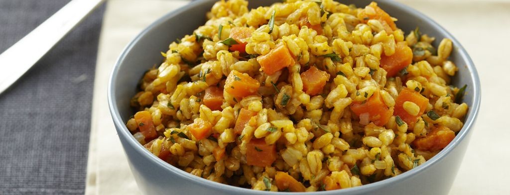 Barley Breakfast Hash with Sweet Potatoes