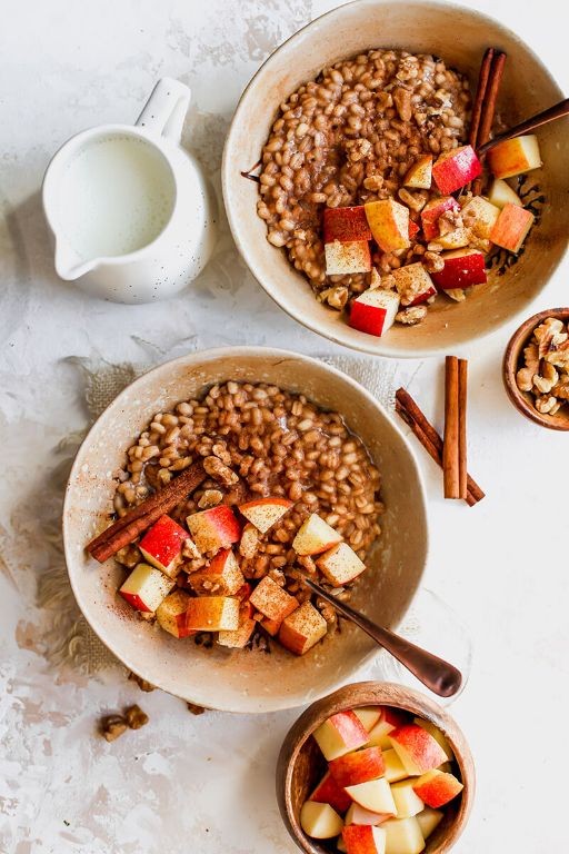 Barley and Apple Cinnamon Breakfast Bake