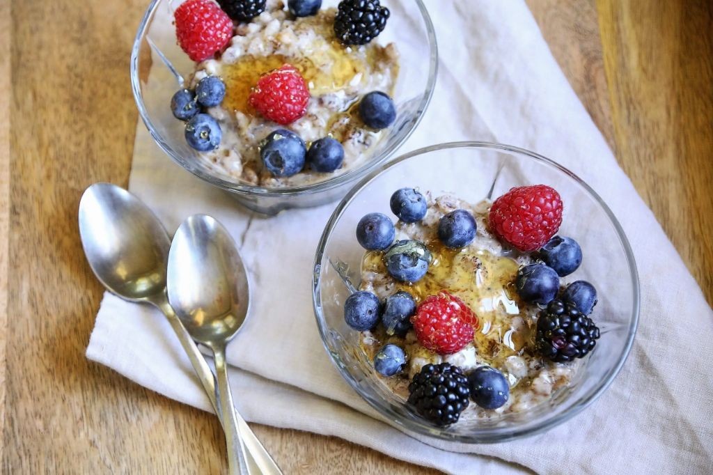 Barley and Chia Seed Pudding with Fruit