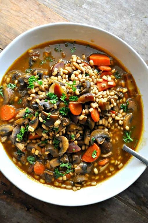 Barley and Mushroom Pottage