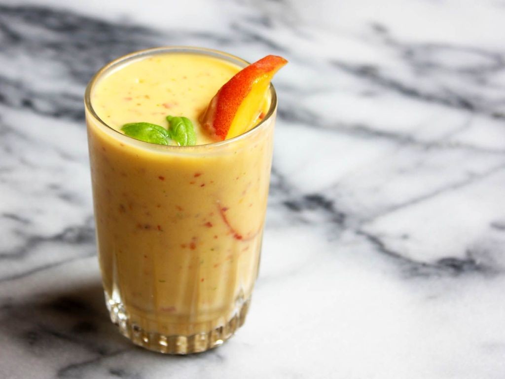 Basil Peach Smoothie