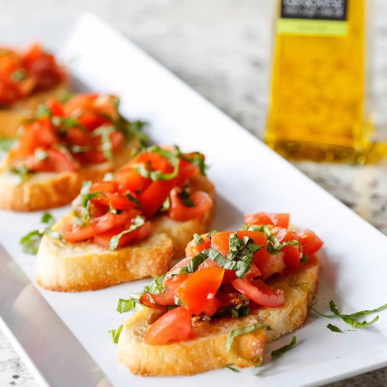 Basil and Tomato Bruschetta