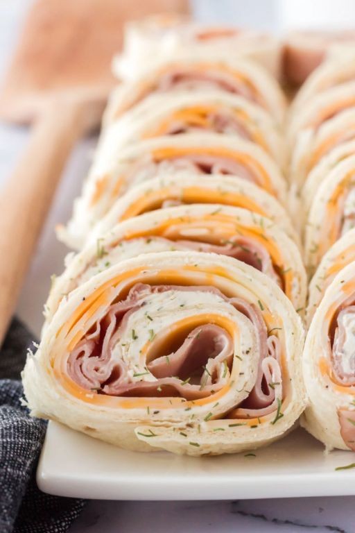 Bavarian ham and cheese roll-ups