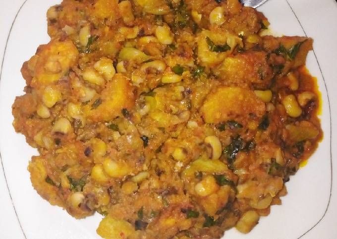 Beans and Ripe Plantain Porridge