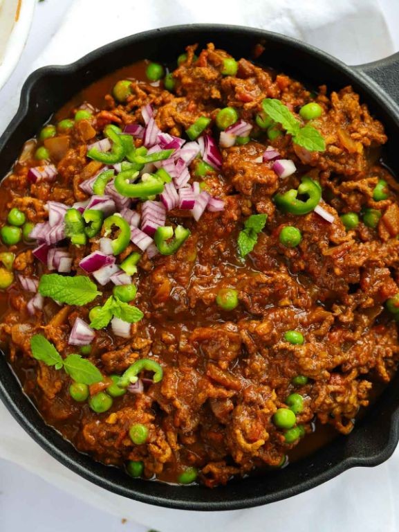 Beef Keema with Peas and Spices