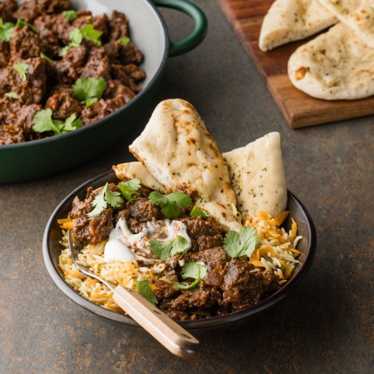 Beef Rogan Josh with Basmati Rice