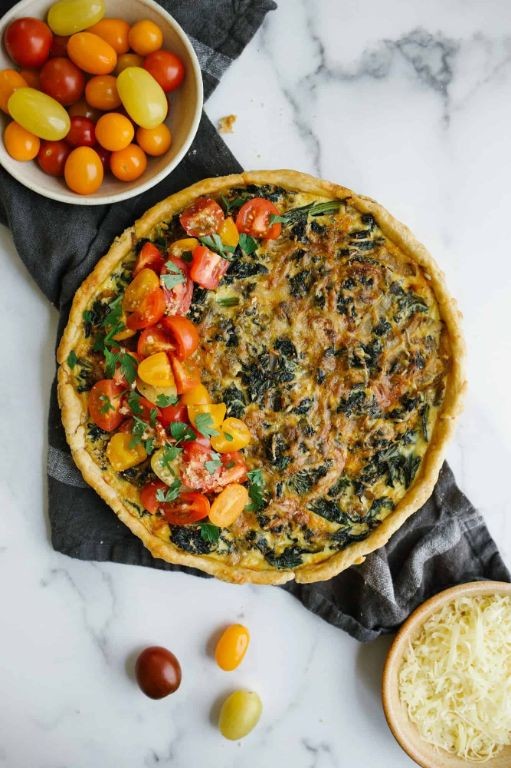 Beef Sausage and Kale Quiche
