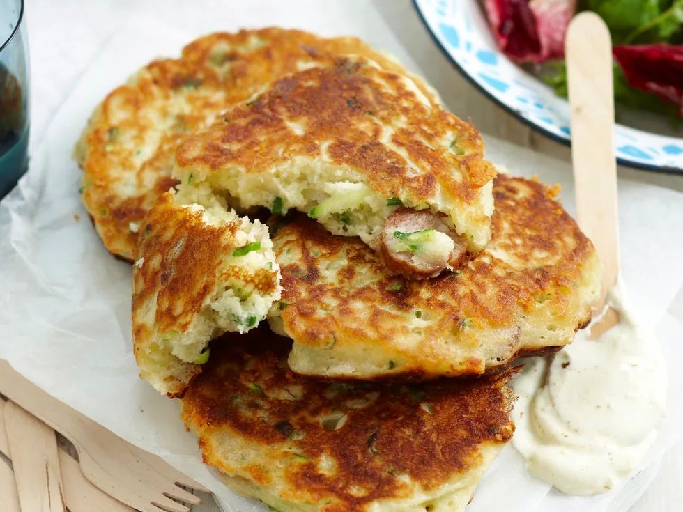 Beef Sausage and Zucchini Fritters