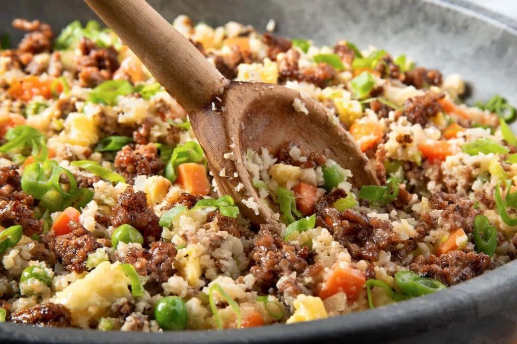 Beef and Cauliflower Rice Bowl