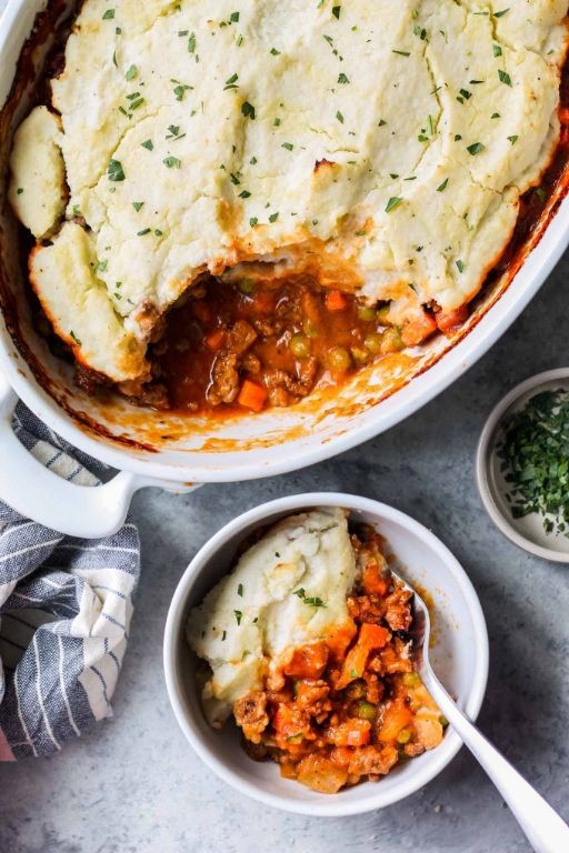 Beef and Cauliflower Shepherd