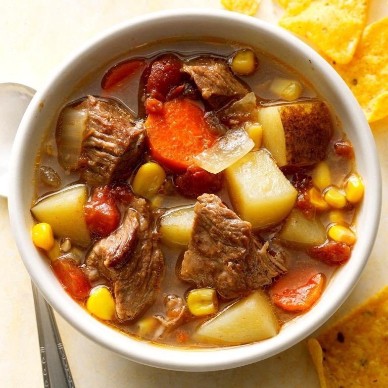 Beef and Corn Mexican Soup