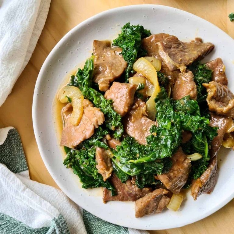 Beef and Kale Stir-Fry with Ginger