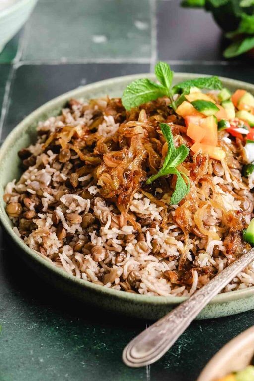 Beef and Lentil Mujadara