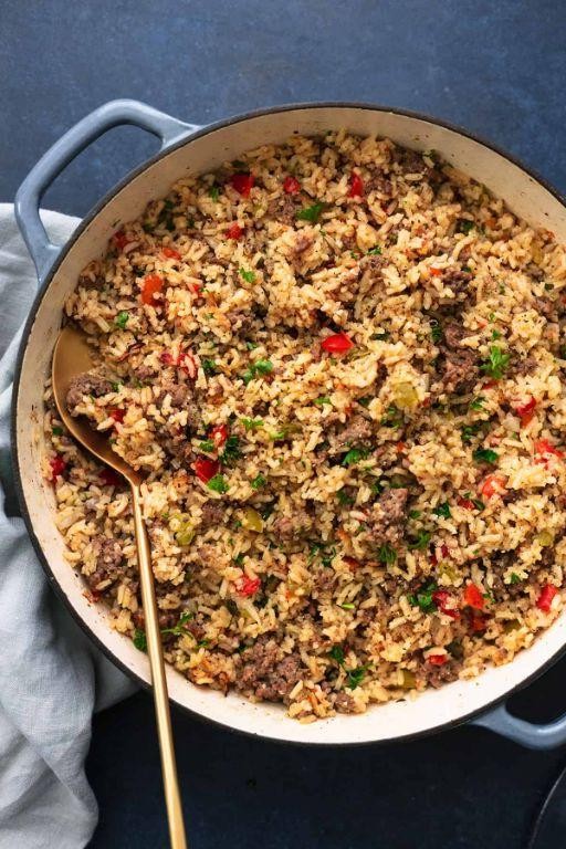 Beef and Pork Dirty Rice