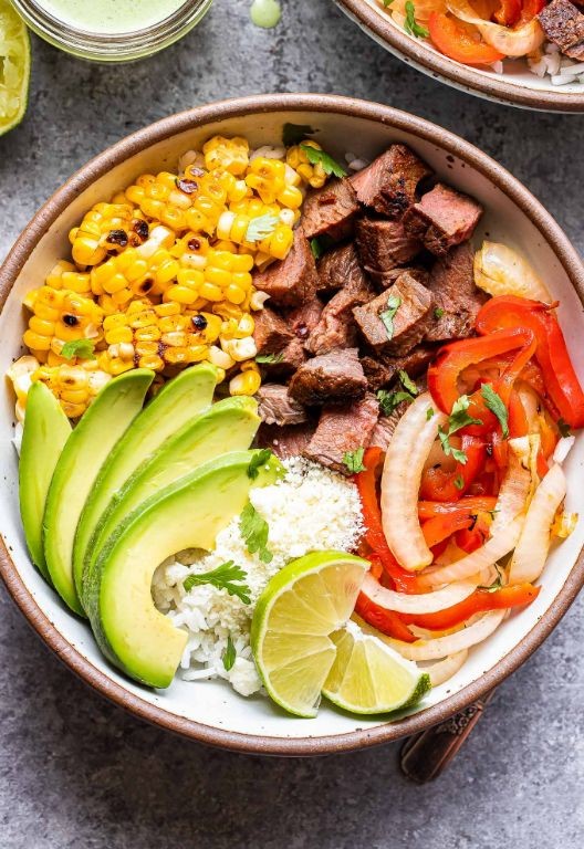 Beef and Veggie Power Bowl with Avocado