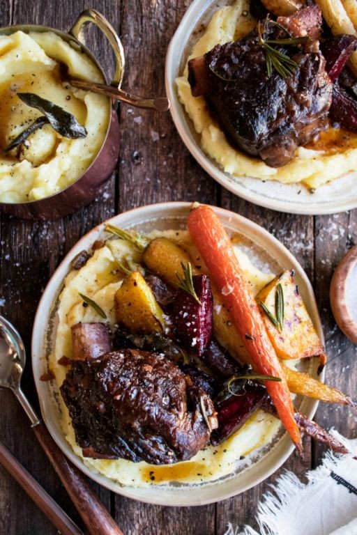 Beer Braised Short Ribs with Root Vegetables
