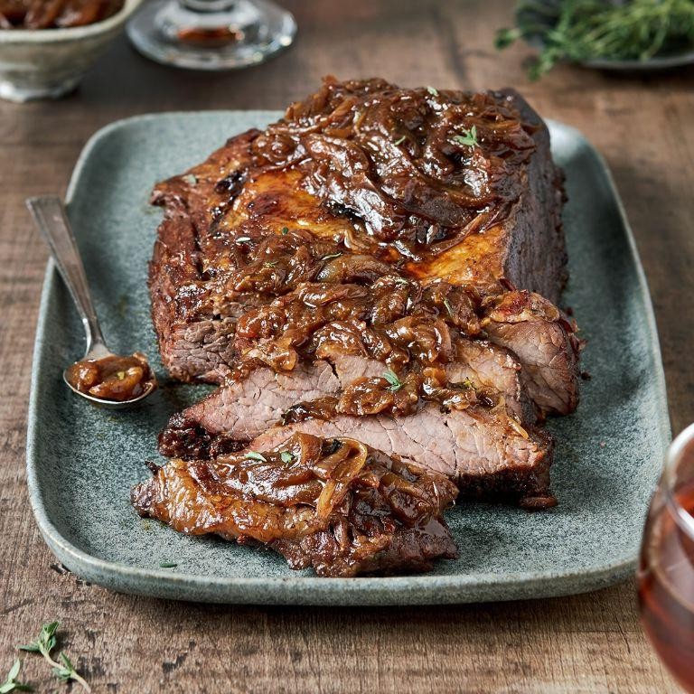 Beer-Braised Brisket with Caramelized Onions