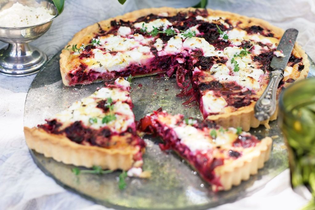 Beet and Goat Cheese Tart