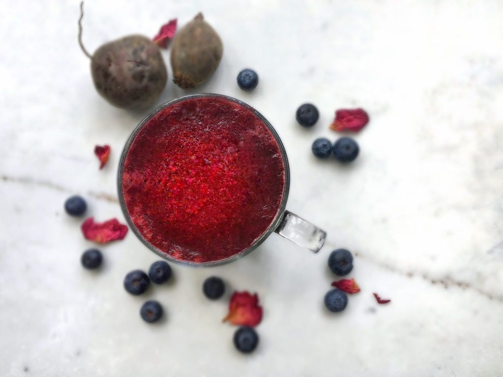 Beetroot and Blueberry Berry Blast Smoothie